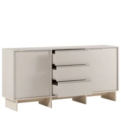 Drawer HARRIET Buffet 2 portes 3 tiroirs en bois et métal L176cm