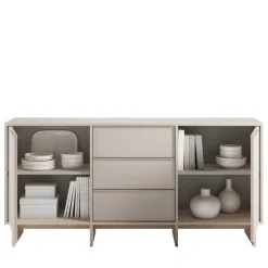 Drawer HARRIET Buffet 2 portes 3 tiroirs en bois et métal L176cm