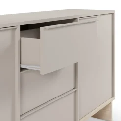 Drawer HARRIET Buffet 2 portes 3 tiroirs en bois et métal L176cm