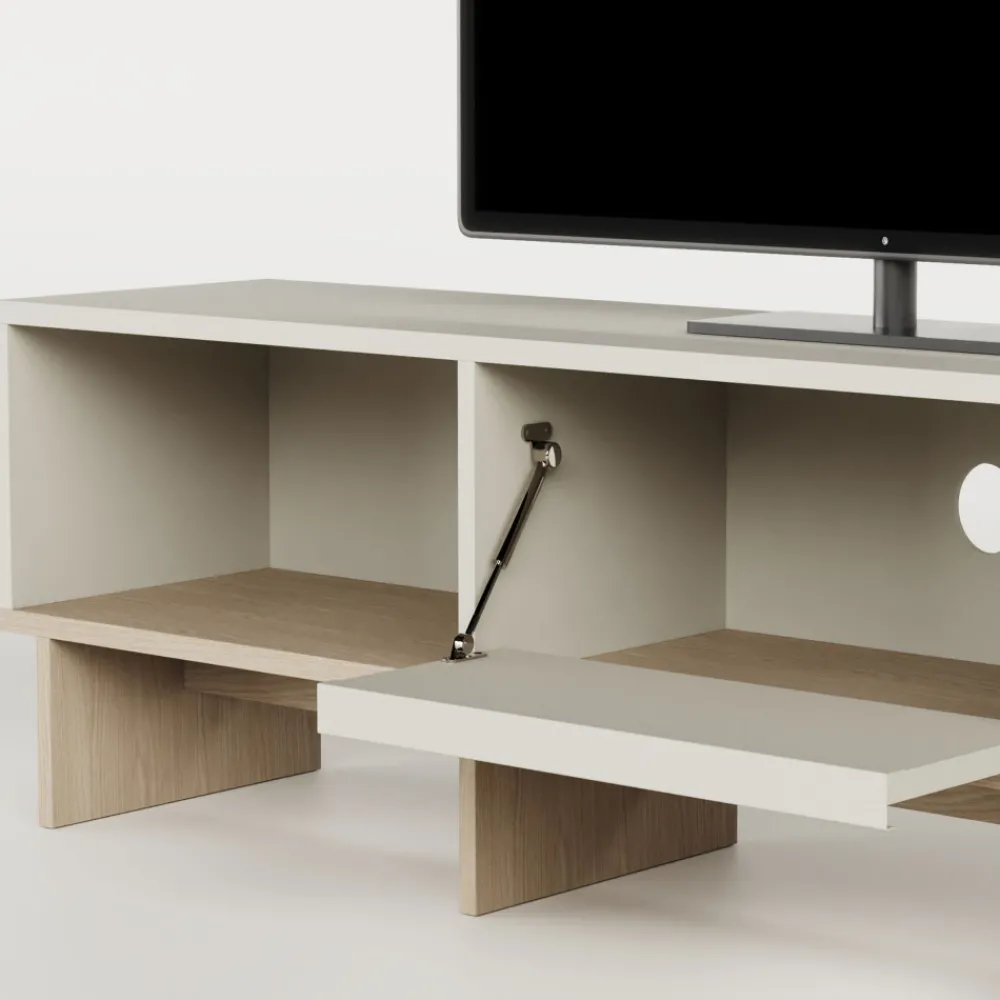 Drawer HARRIET Meuble TV 1 porte en bois et métal L170cm
