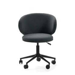 No name HAVEL Chaise de bureau en tissu et métal
