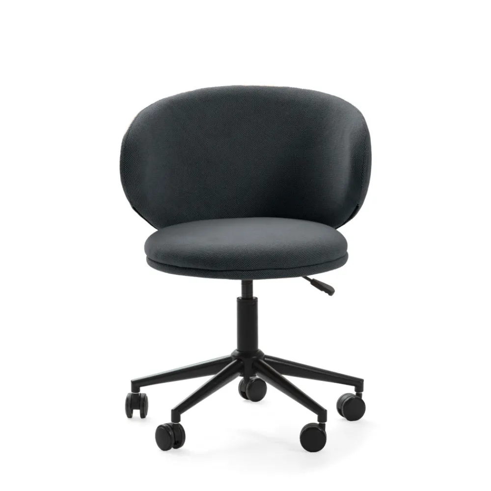 No name HAVEL Chaise de bureau en tissu et métal