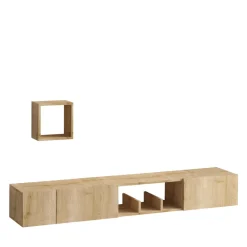 Drawer HEAVY Meuble TV suspendu 3 portes en bois L180cm