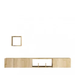 Drawer HEAVY Meuble TV suspendu 3 portes en bois L180cm