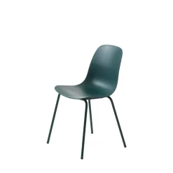 No name HEL Lot de 4 chaises en plastique et métal