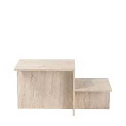 Drawer HEMY Table basse effet travertin