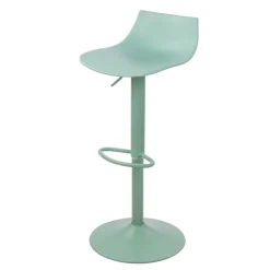 Drawer HERIBO Lot de 2 chaises de bar réglables en plastique et métal H58-79cm