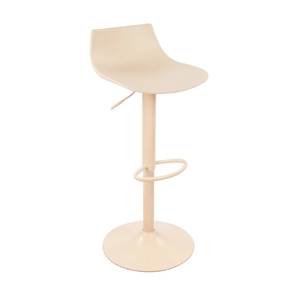 Drawer HERIBO Lot de 2 chaises de bar réglables en plastique et métal H58-79cm