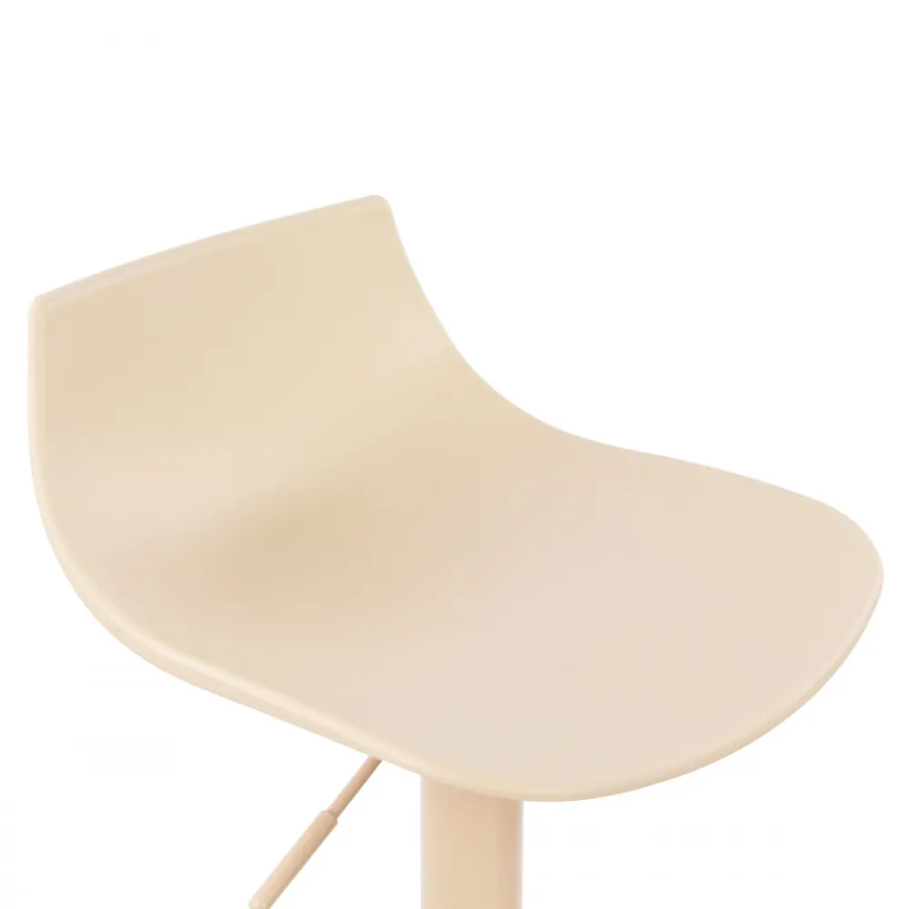 Drawer HERIBO Lot de 2 chaises de bar réglables en plastique et métal H58-79cm