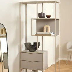 Drawer HEXA Étagère 2 tiroirs en métal H185cm