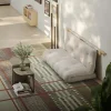 Karup Design HOOKED Canapé convertible 2,5 places en lin et bois avec accroches murales