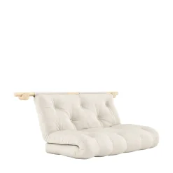 Karup Design HOOKED Canapé convertible 2,5 places en lin et bois avec accroches murales