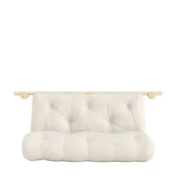 Karup Design HOOKED Canapé convertible 2,5 places en lin et bois avec accroches murales