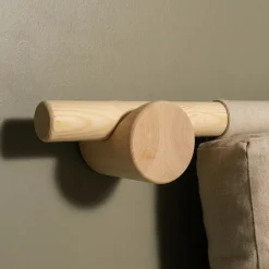 Karup Design HOOKED Canapé convertible 2,5 places en lin et bois avec accroches murales