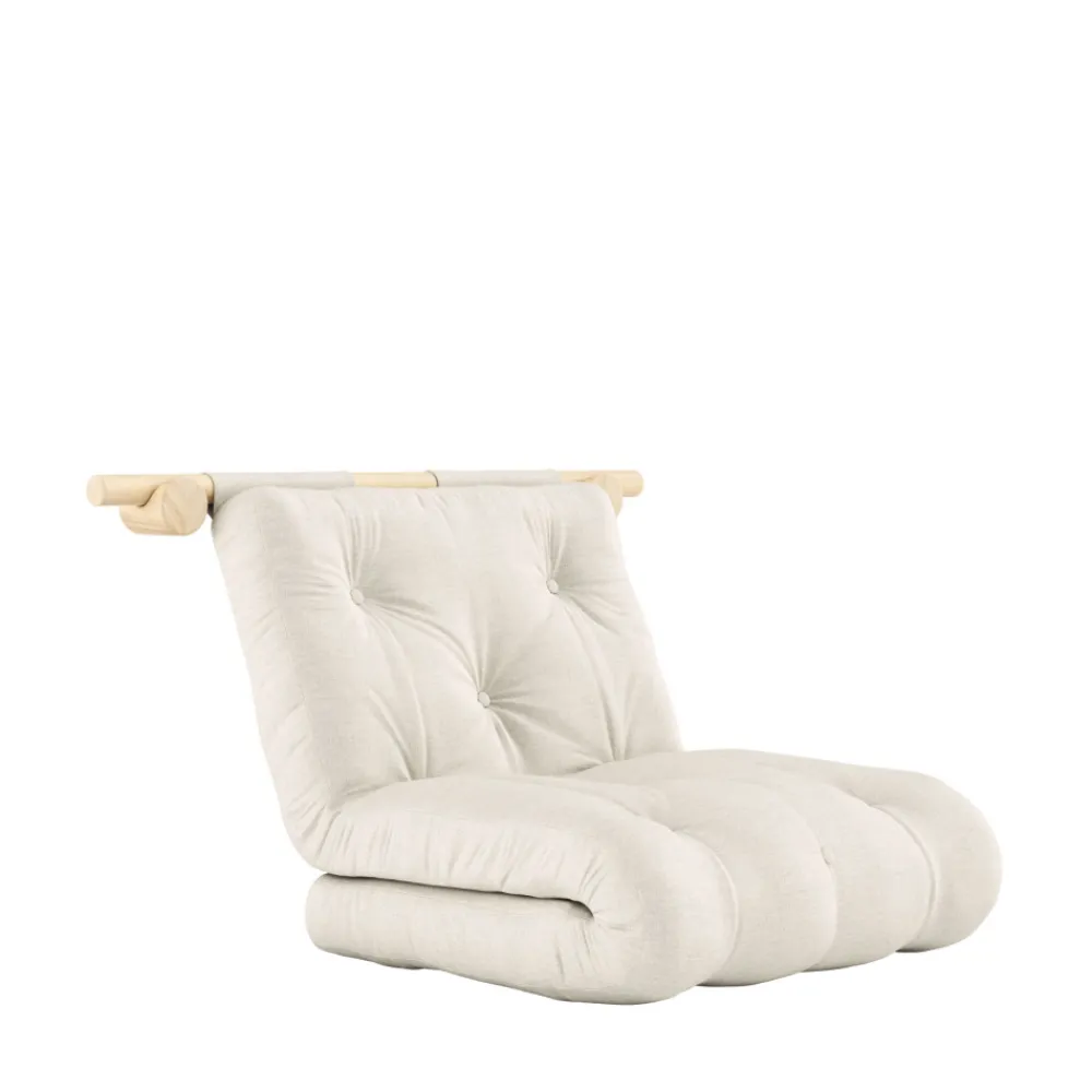 Karup Design HOOKED Fauteuil convertible en lin et bois avec accroches murales