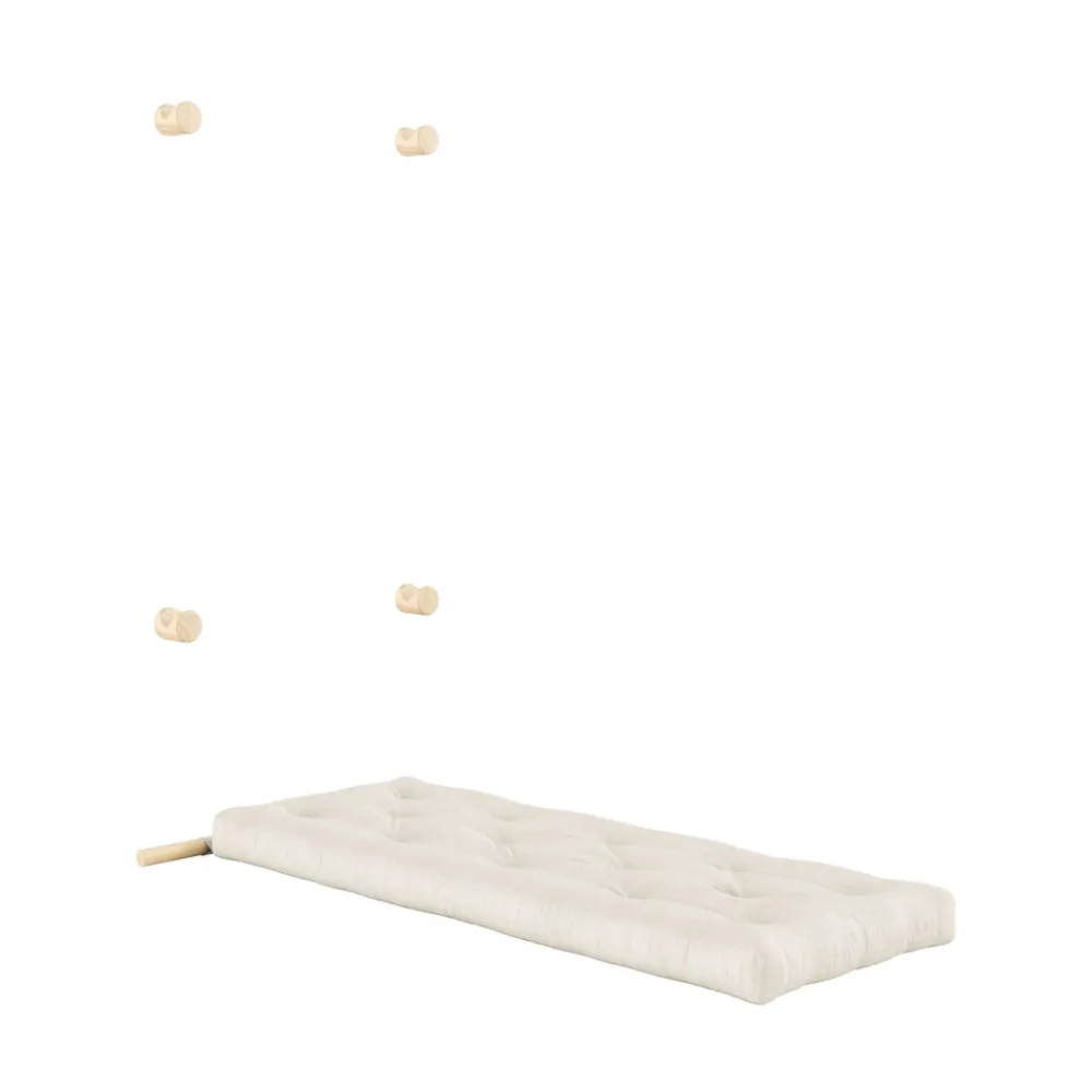 Karup Design HOOKED Fauteuil convertible en lin et bois avec accroches murales
