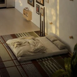 Karup Design HOOKED Fauteuil convertible en lin et bois avec accroches murales