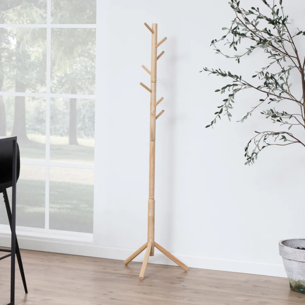 Drawer HOOKY Porte-manteaux en bois H176cm