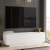Drawer HUDSON Meuble TV 2 portes en bois L140cm