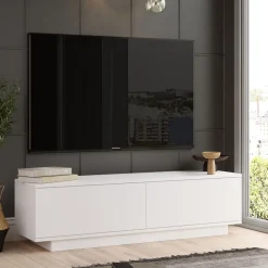 Drawer HUDSON Meuble TV 2 portes en bois L140cm