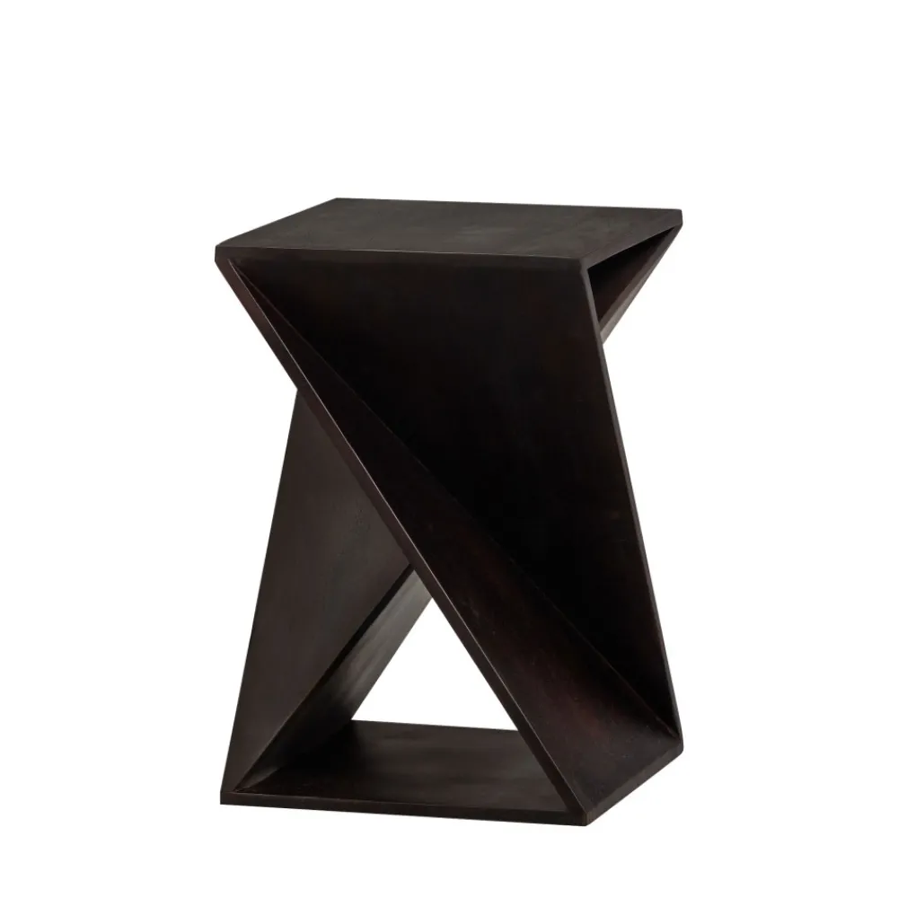 Woood IKEM Table d'appoint carrée en bois 41x41cm