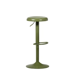 Woood ISAAC Tabouret de bar réglable en métal H61-81cm