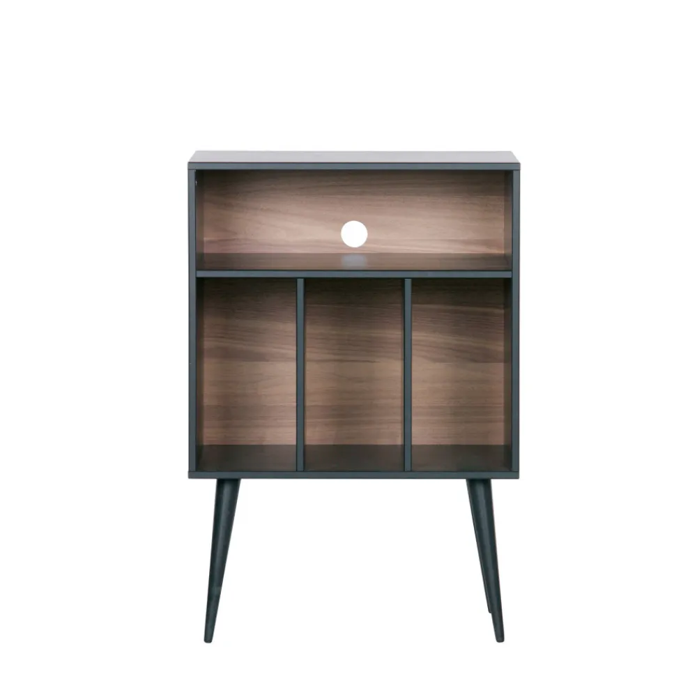 Woood JAMES Meuble de rangement disques vinyles en bois