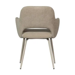 Woood JENNY Lot de 2 fauteuils de table en tissu