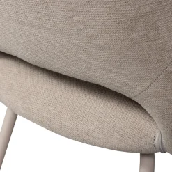 Woood JENNY Lot de 2 fauteuils de table en tissu