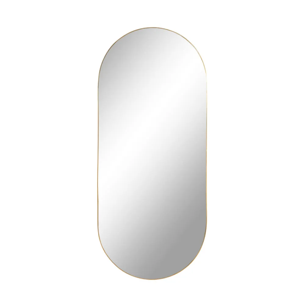 House Nordic JERSEY Miroir ovale en métal 35x80cm