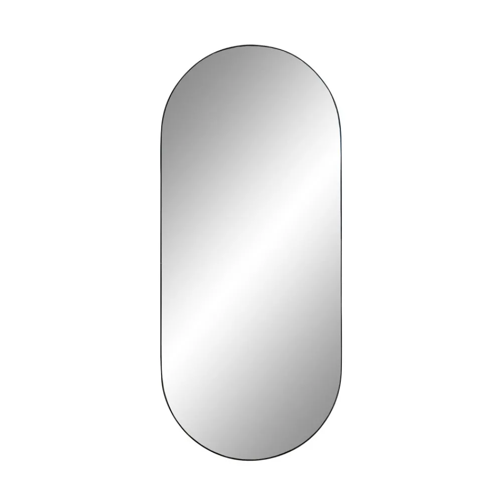 House Nordic JERSEY Miroir ovale en métal 35x80cm