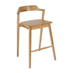 Drawer JOKO Lot de 2 chaises de bar en teck H65cm