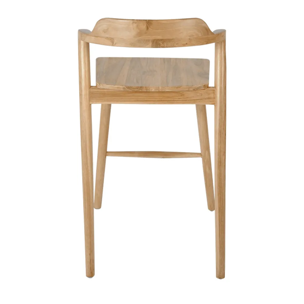 Drawer JOKO Lot de 2 chaises de bar en teck H65cm