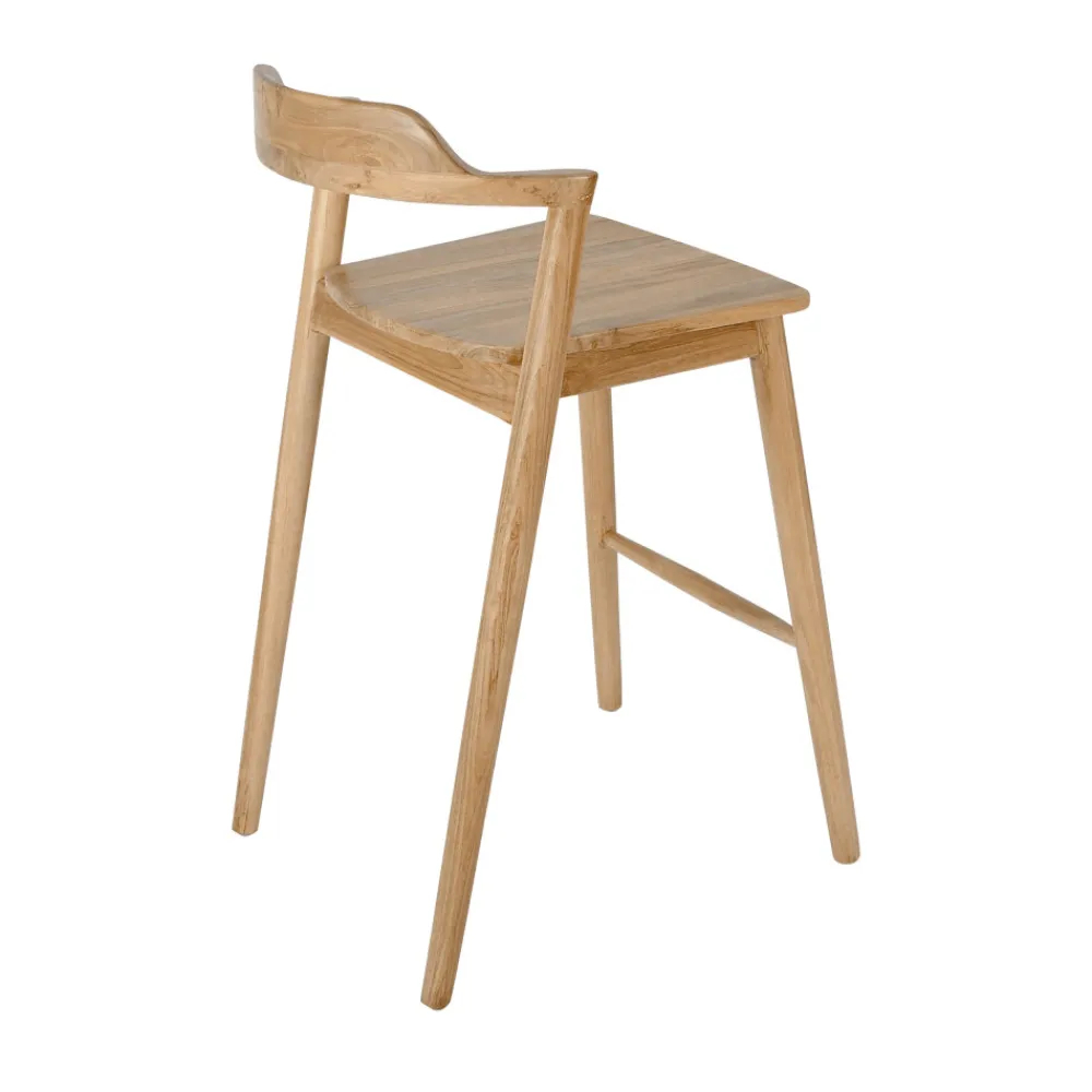 Drawer JOKO Lot de 2 chaises de bar en teck H65cm