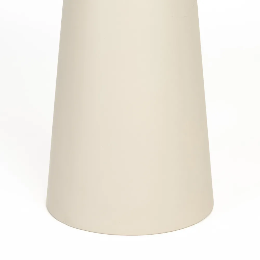 No name JOYA Table d'appoint ronde effet travertin ø40cm H52cm