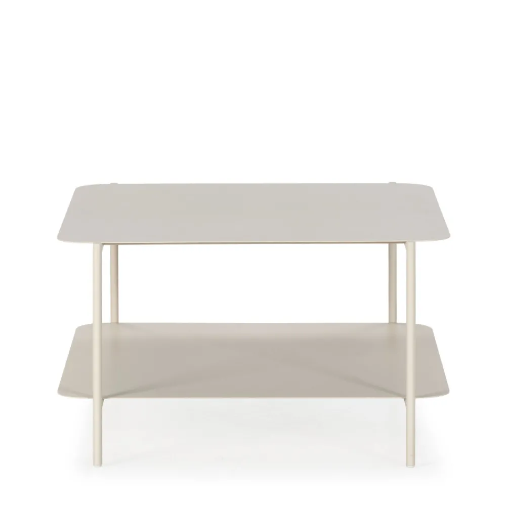 Drawer JUDITH Table basse en métal à double plateau