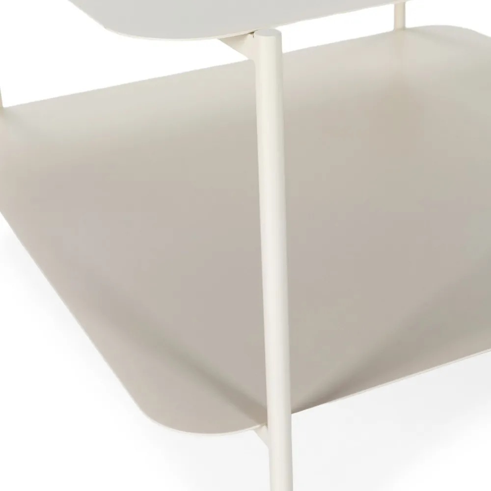 Drawer JUDITH Table basse en métal à double plateau