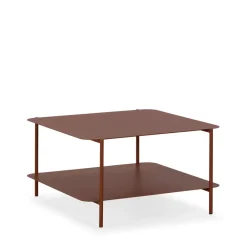 Drawer JUDITH Table basse en métal à double plateau