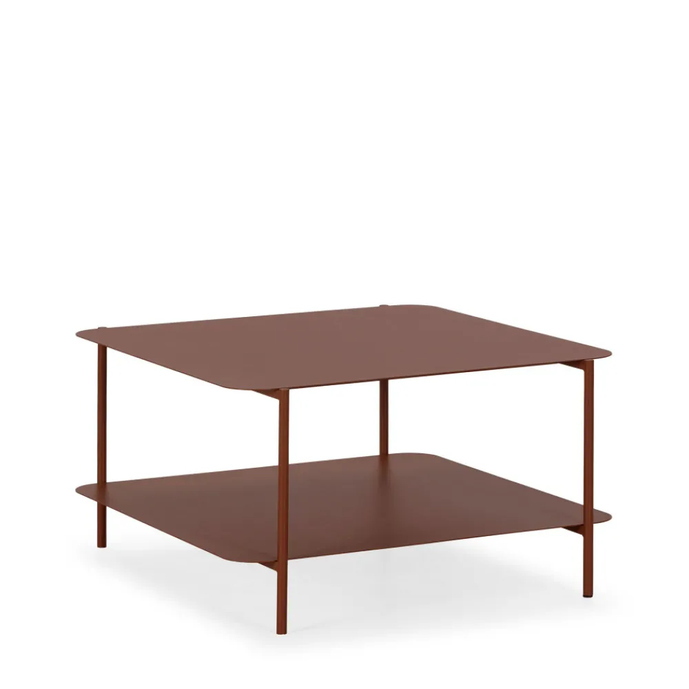 Drawer JUDITH Table basse en métal à double plateau