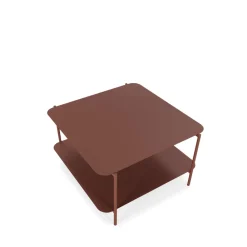 Drawer JUDITH Table basse en métal à double plateau
