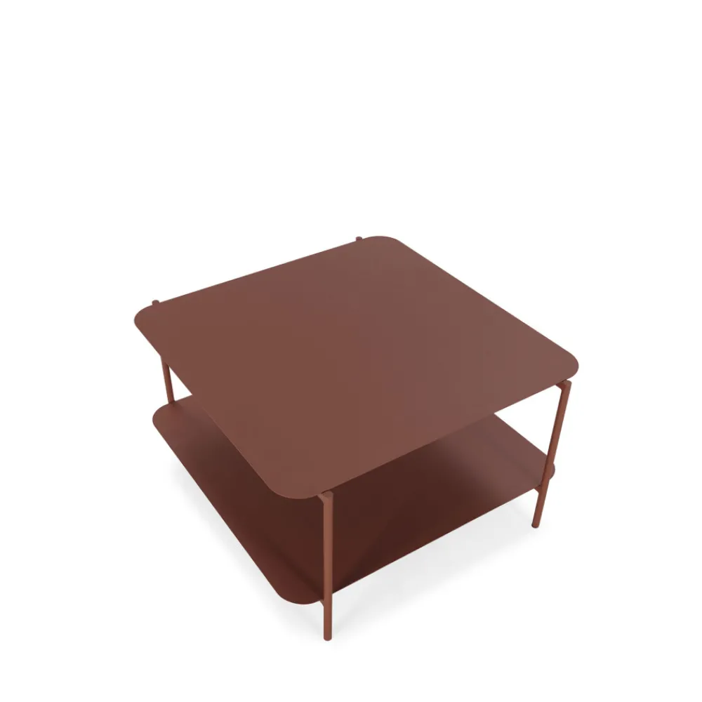 Drawer JUDITH Table basse en métal à double plateau