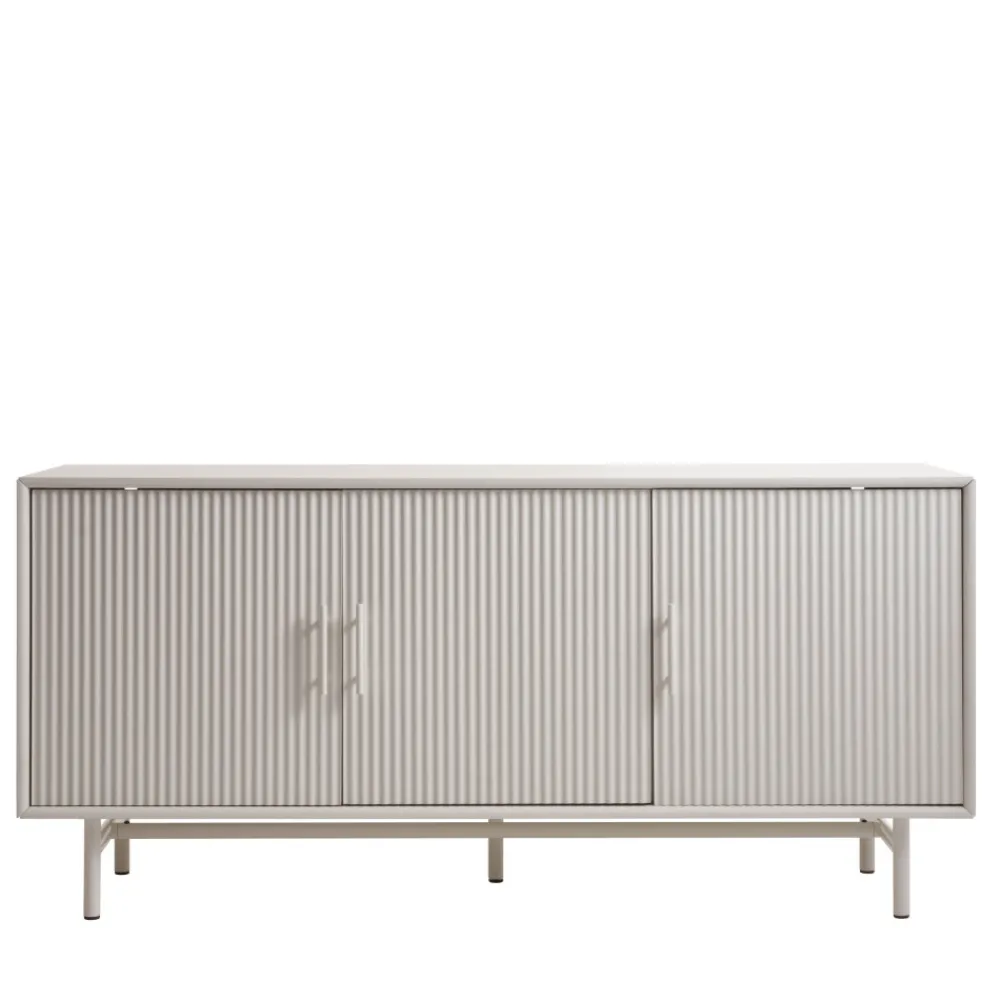 No name JURA Buffet 3 portes en bois et métal L160cm