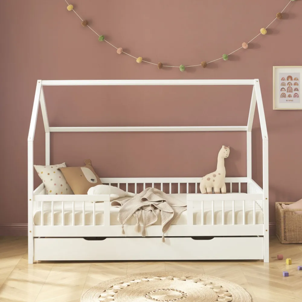 Enfant No name KABA Lit cabane enfant en bois 90x190cm