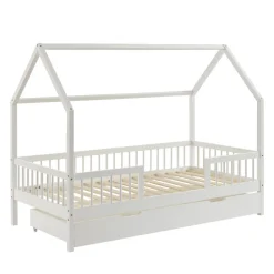 Enfant No name KABA Lit cabane enfant en bois 90x190cm