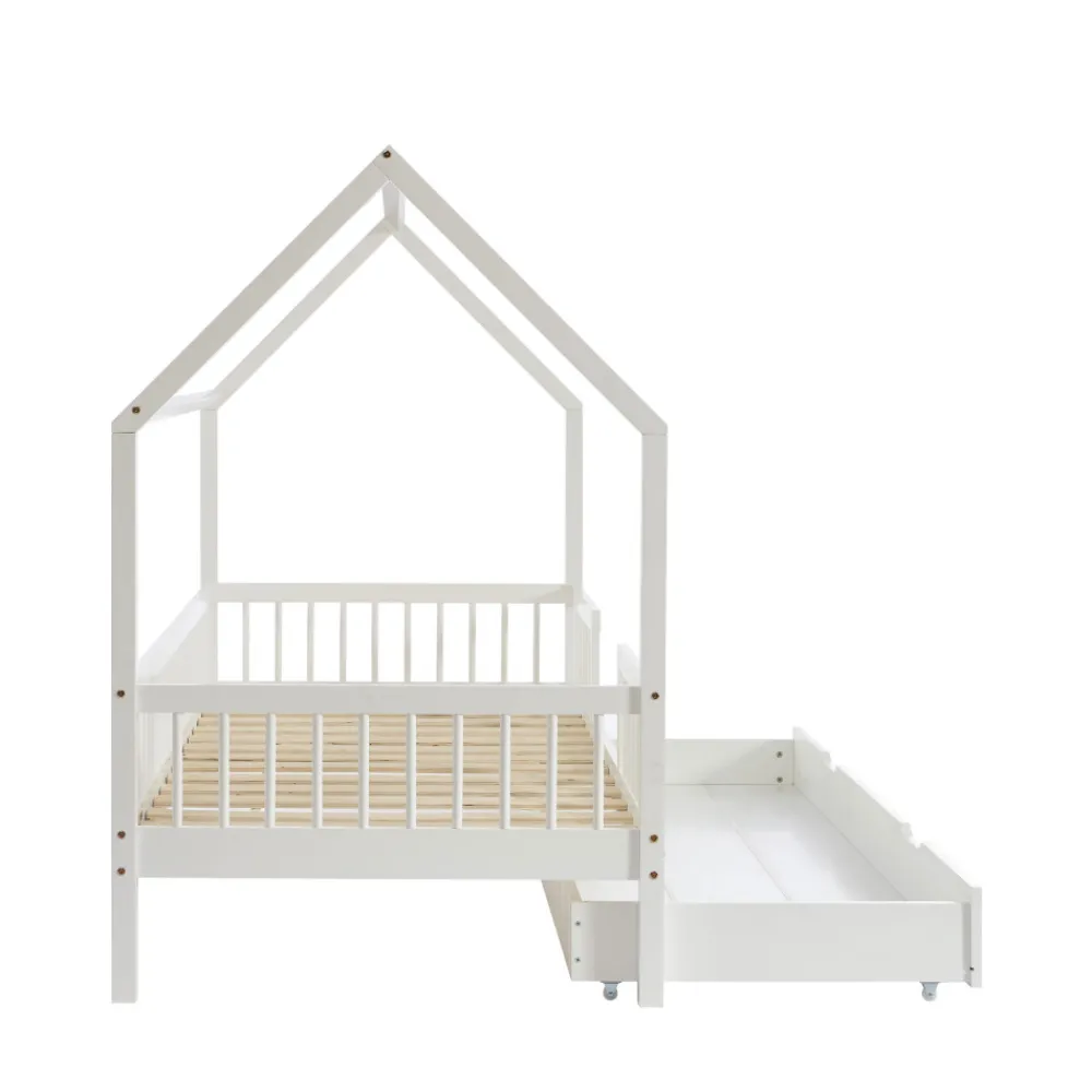 Enfant No name KABA Lit cabane enfant en bois 90x190cm