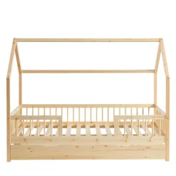 Enfant No name KABA Lit cabane enfant en bois 90x190cm