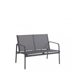 Drawer KALLIA Salon de jardin 4 personnes en acier traité et textilène