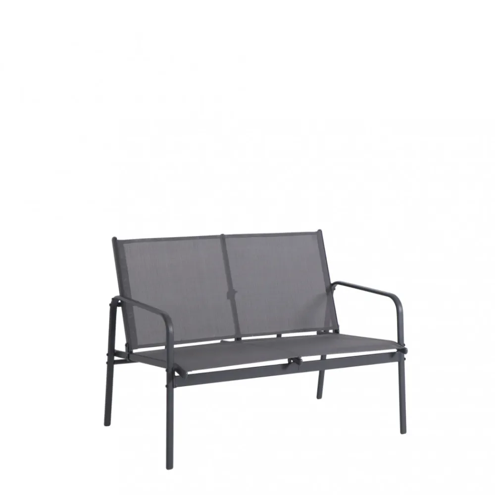 Drawer KALLIA Salon de jardin 4 personnes en acier traité et textilène