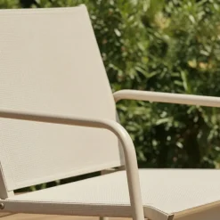 Drawer KALLIA Salon de jardin 4 personnes en acier traité et textilène