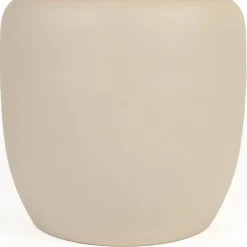 No name KARULA Table basse ronde effet travertin ø60cm